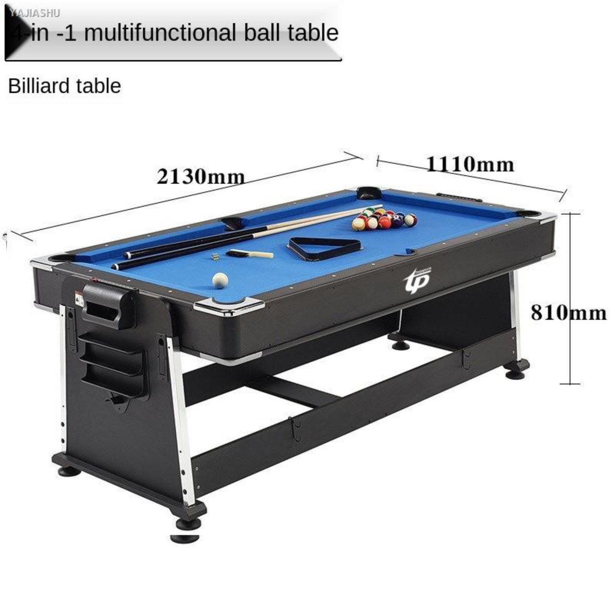Pool Table Billiard Table 7ft 4 In 1 Multi Game Air Hockey Ping Pong Conference Table For Adult Indoor Game