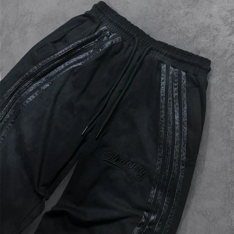 Spring and autumn style straight pants casual sweatpants trendy mens color matching striped street dance pants versatile 260428 - view 3