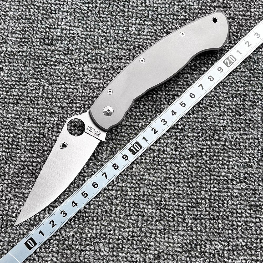 C36TIP titanium handle folding knife Outdoor camping Wilderness survival High hardness pocket EDC tool knife