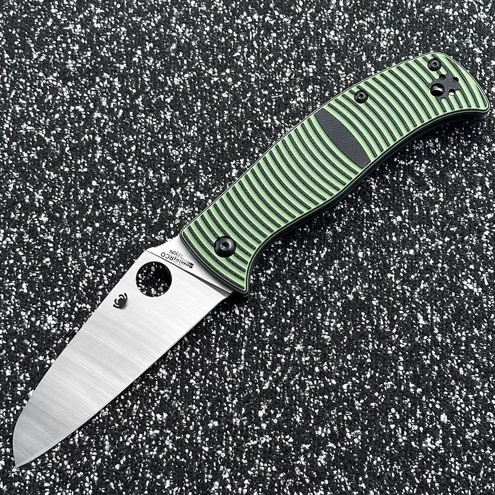 C217GP G10 handle portable outdoor folding for camping, survival, sharp tactical self-defense EDC tool knife