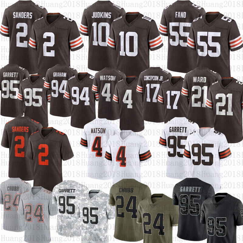 Clevelandcity Brown Jersey Shedeur Sanders Spencer Fano Concepcion Judkins Myles Garrett Brownsjersey Schwesinger 3 Jeudy Kosar Graham Jenkins Football Jerseys