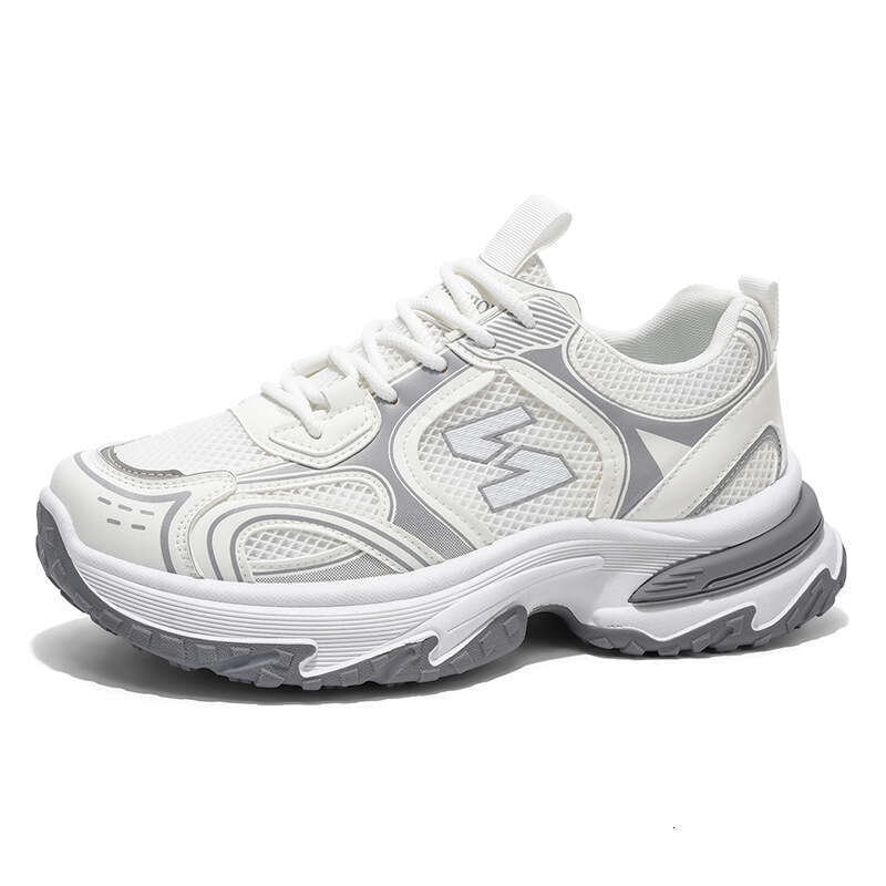 Dad Autumn New Breathable Mesh Men's Trendy Versatile Thick-Soled Height-Increasing Casual Sports Shoes Men