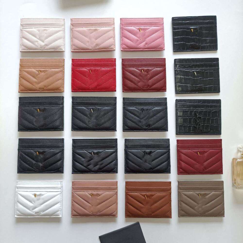 Wallet Designer Luxury Genuine Leather Card Holder Porte Carte Passport Pouch ID Case Pocket Women Men Bag Vintage Pebble Credit Card Thin Bus Card With Lift Box