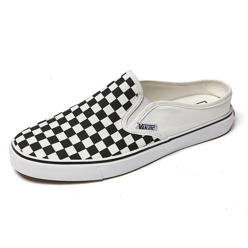 Designer shoe Summer New Canvas Low-top Slip-ons Half-Slipper Casual Women's Shoes Trendy Sneakers