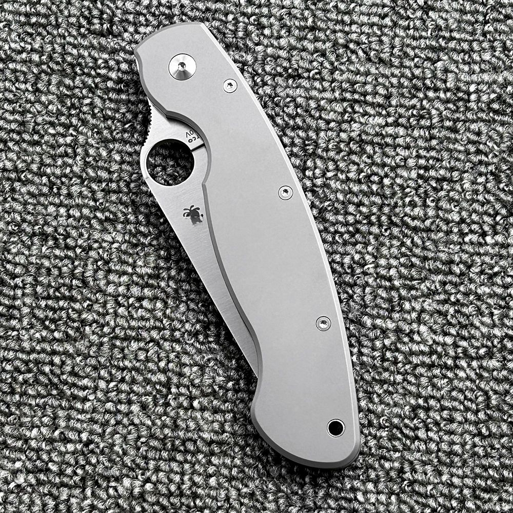 C36TIP titanium handle folding knife Outdoor camping Wilderness survival High hardness pocket EDC tool knife