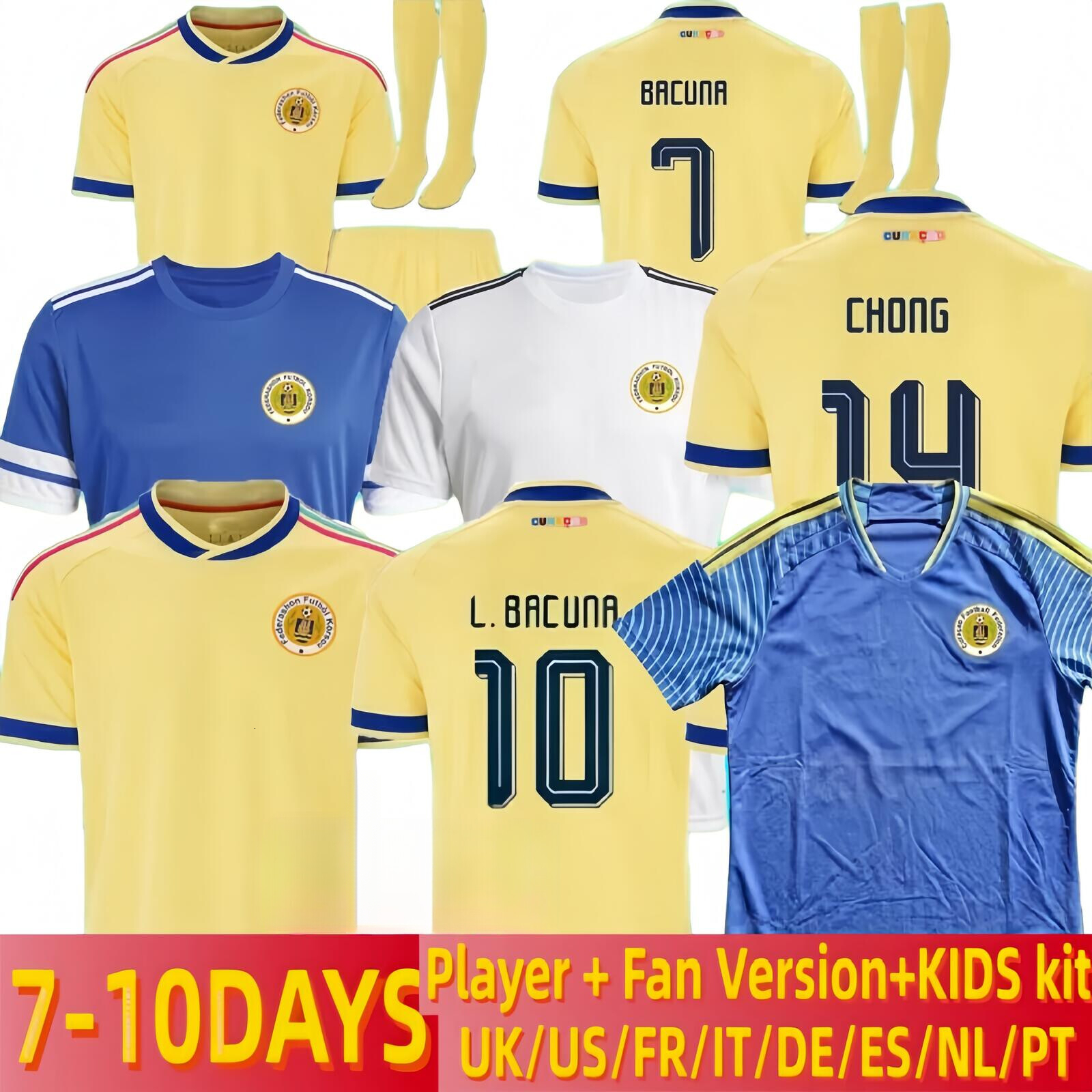 26 27 Curacao Soccer Jerseys 2026 2027 Tahith Chong Sontje Hansen Juninho Bacuna Armando Obispo Men Kids Football Jersey Shirt Kit