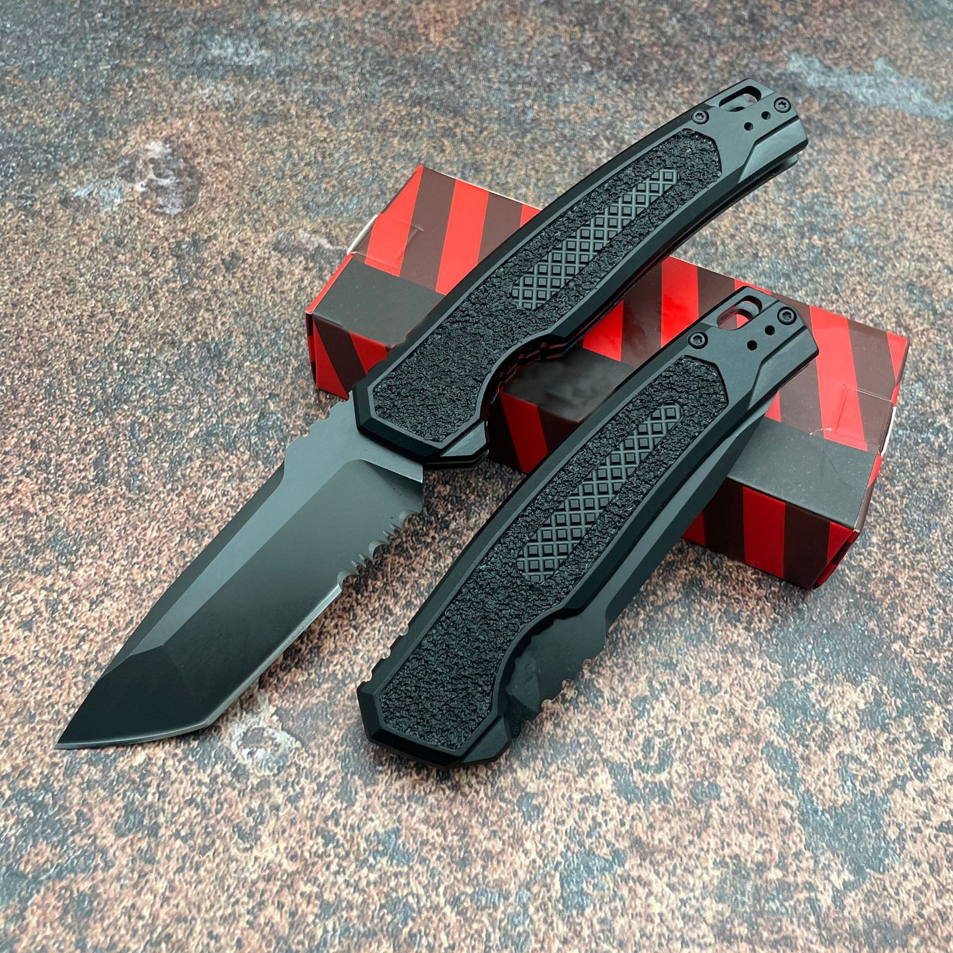 7105 High Hardness Camping Hunting Butcher Knife Fot Meat Cutting Outdoor Hiking Portable Sharp Fixed Blade Knife with Knife Sleeve
