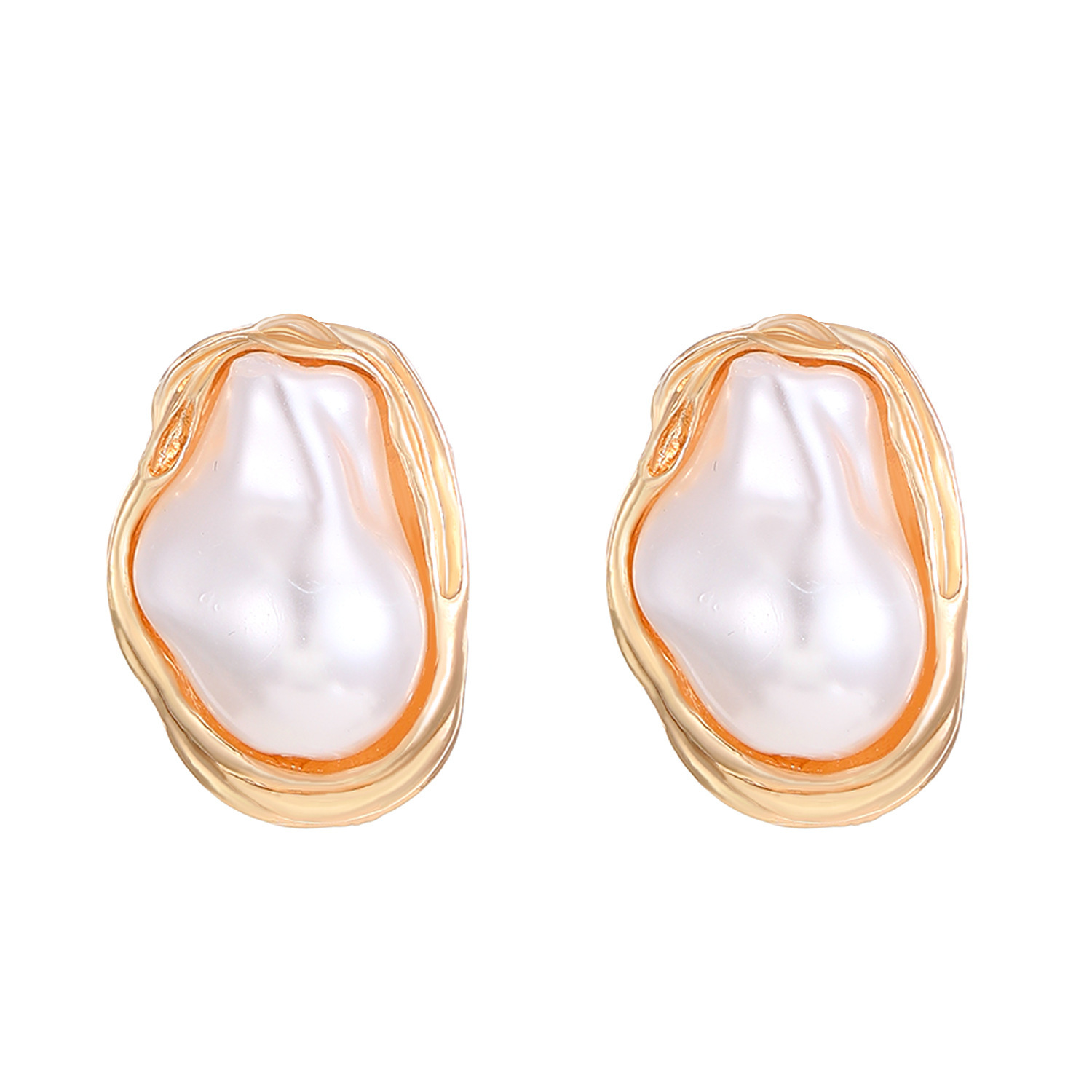 Designer European and American Cross-Border Baroque Irregular Pearl Set Jewelry for Women High-End Necklace Earrings Ring Bracelet Choker