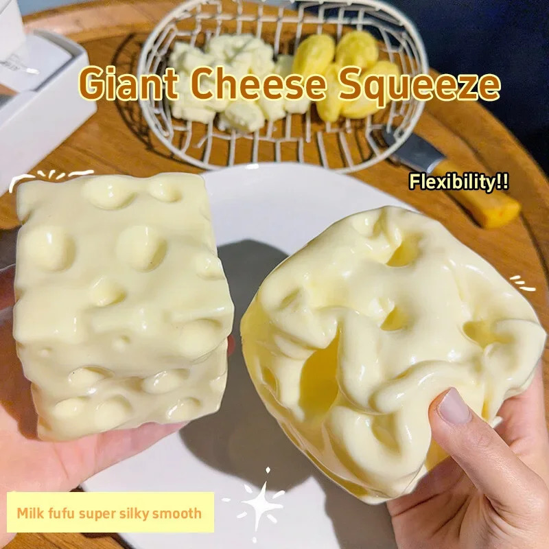 TPR Cheese Pinch Squeeze Coconut Oil Handmade Ball Plastic Non Rebound Pinch Stress-relief Squishy Party Gifts260424