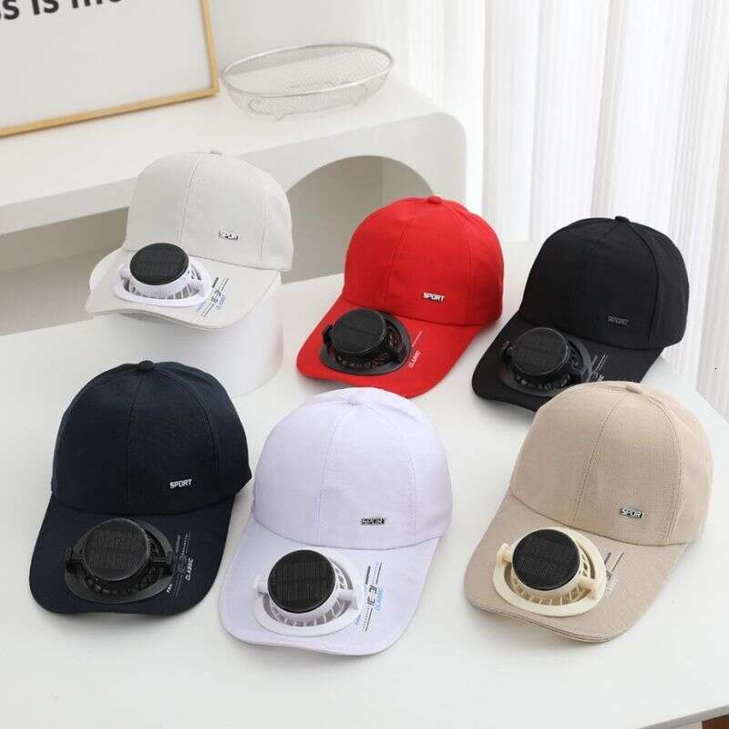 Solar Rechargeable Fan For Outdoor Activities, UV Protection Baseball Cap, Women's Sun Hat, Duckbill Cap