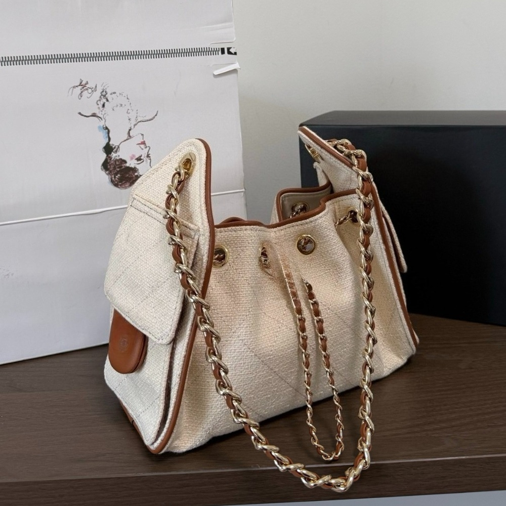 Designer Shoulder Bags 26P Hobo Bag Women's Trendy Canvas Drawstring Bag New Hippie Totes Underarm Purses And Handbags Woman New Fashion Weekend Large Travel Bag 3646