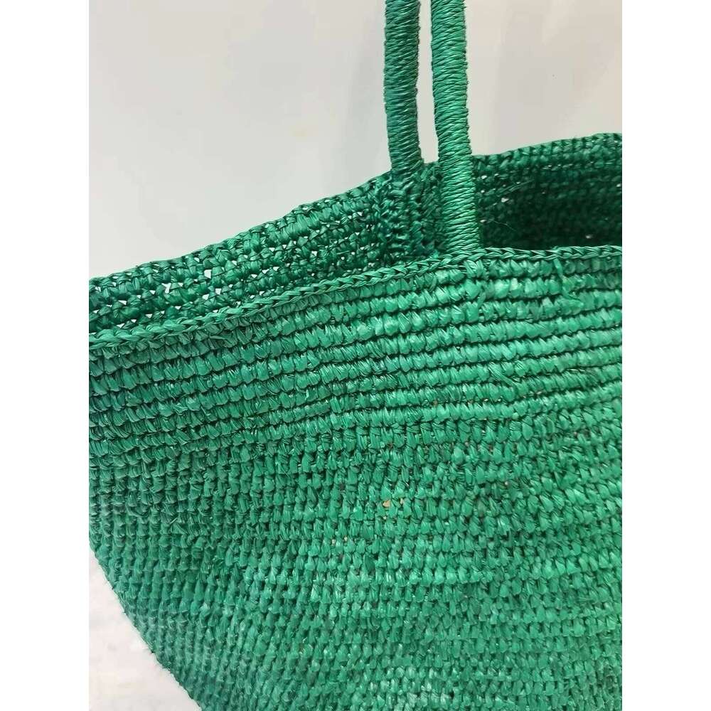 Large Handwoven Rattan Tote For Women Natural Straw Beach Bag Purse Shoulder Bags Handbag Summer Suotong0429