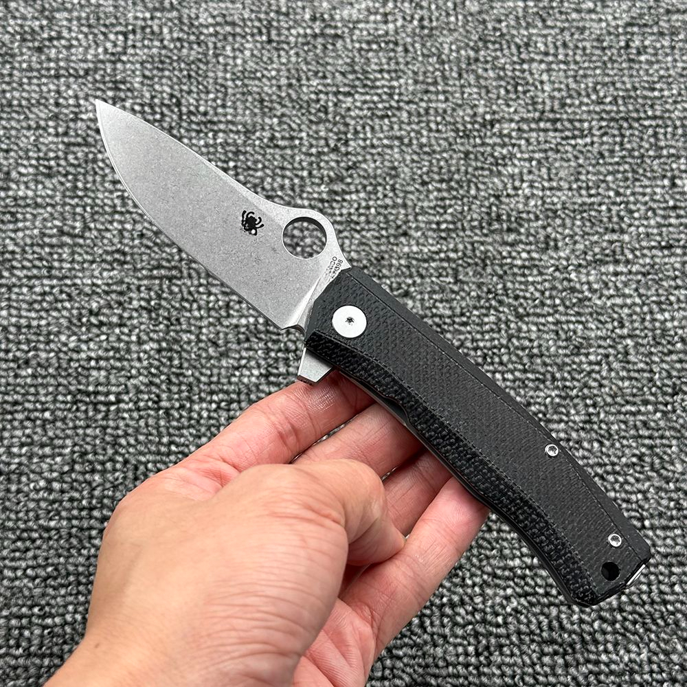 C265 Linen+Aluminum Alloy Handle Folding Outdoor Camping Wilderness Survival High HardnessTool Knife