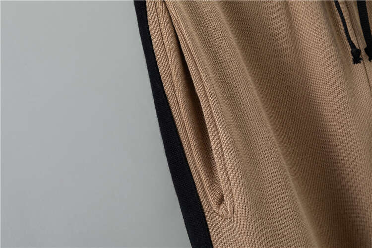 Essential Set Fashionable And Exquisite Camellia Pattern Knitted Style Set Women's Round Neck Knitted Sweater Wide Leg Pants Two Piece Set Design - view 8
