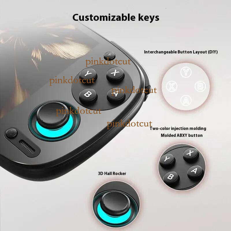 Retroid Pocket 5 Handheld Game Console 5.5'' AMOLED Screen Android13 Joystick RGB Lighting Effect Active Cooling Video Games