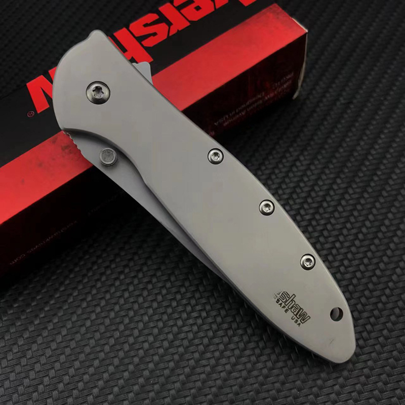 KS 1660 Portable Folding Knife 440c Steel Outdoor Tactical Camping Hiking EDC Practical Cutting Knife Adventure Survival Tool