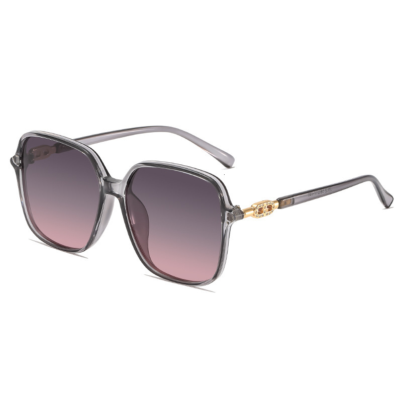 Luxury brand designer glasses New women polarized sunglasses UV protection driving glasses fashionable round frame eyewear