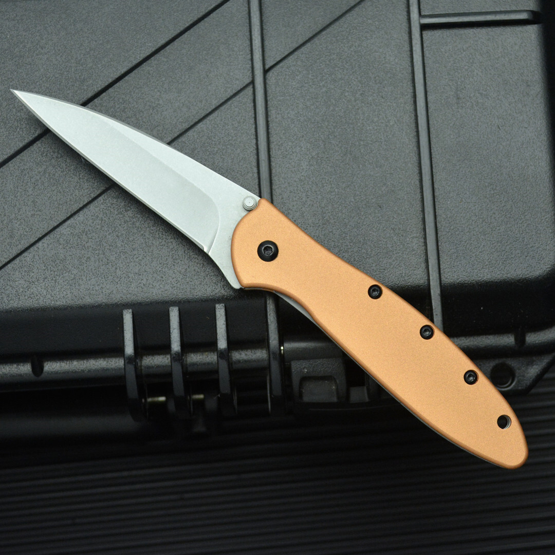 KS 1660 Folding Knife Aluminum Handle Window Breaker Portable Fruit Knife Self-Defense Knife Outdoor Utility Cutting Knife