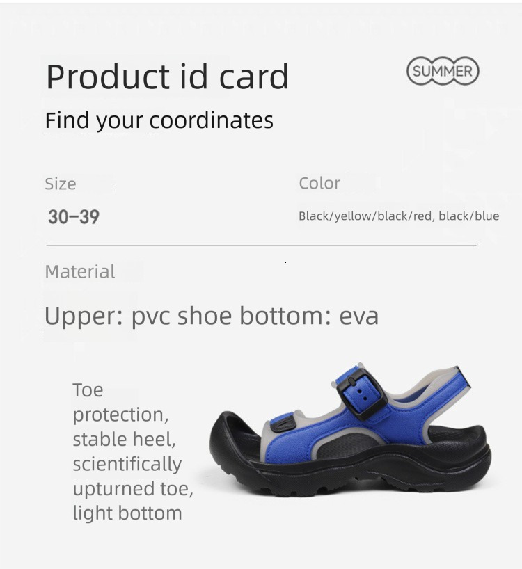 Designer Outdoor Sports Anti-collision And Anti-kick Men's And Women's Children's Style Sandals For Beach Use Large Size Durable Anti-s