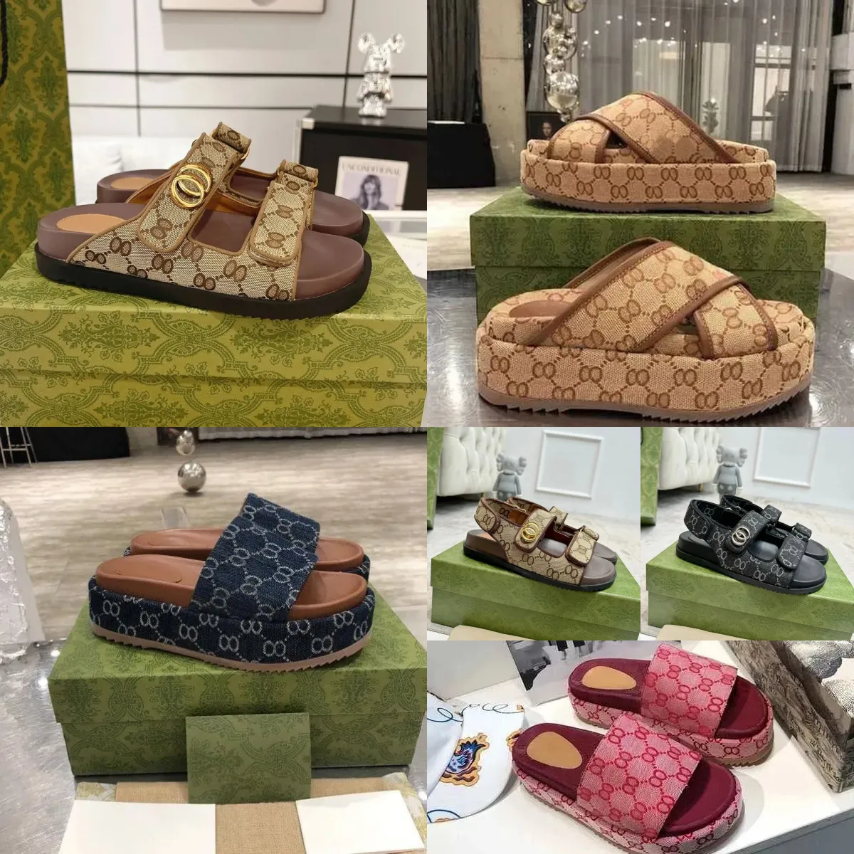 beach sandals flat sandals slipper slides Sandals With box designer sandals shoes women famous slides slippers sandal women platform luxury sliders bottom casual