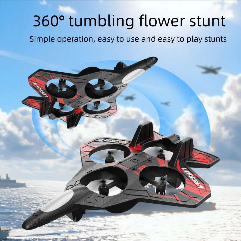 Famous Brand G Remote Control Foam Airplane L Stunt Drone H Fighter Jet Gravity Sensing Glider Rechargeable CKS