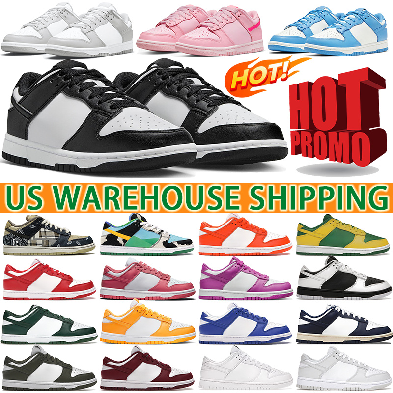 Local Shipping sb low Running shoes Designer Casual dunksshoes For Men Women dunksneakers Fashion White Black Brown Triple Pink Varsity dunkd Womens Mens Trainers