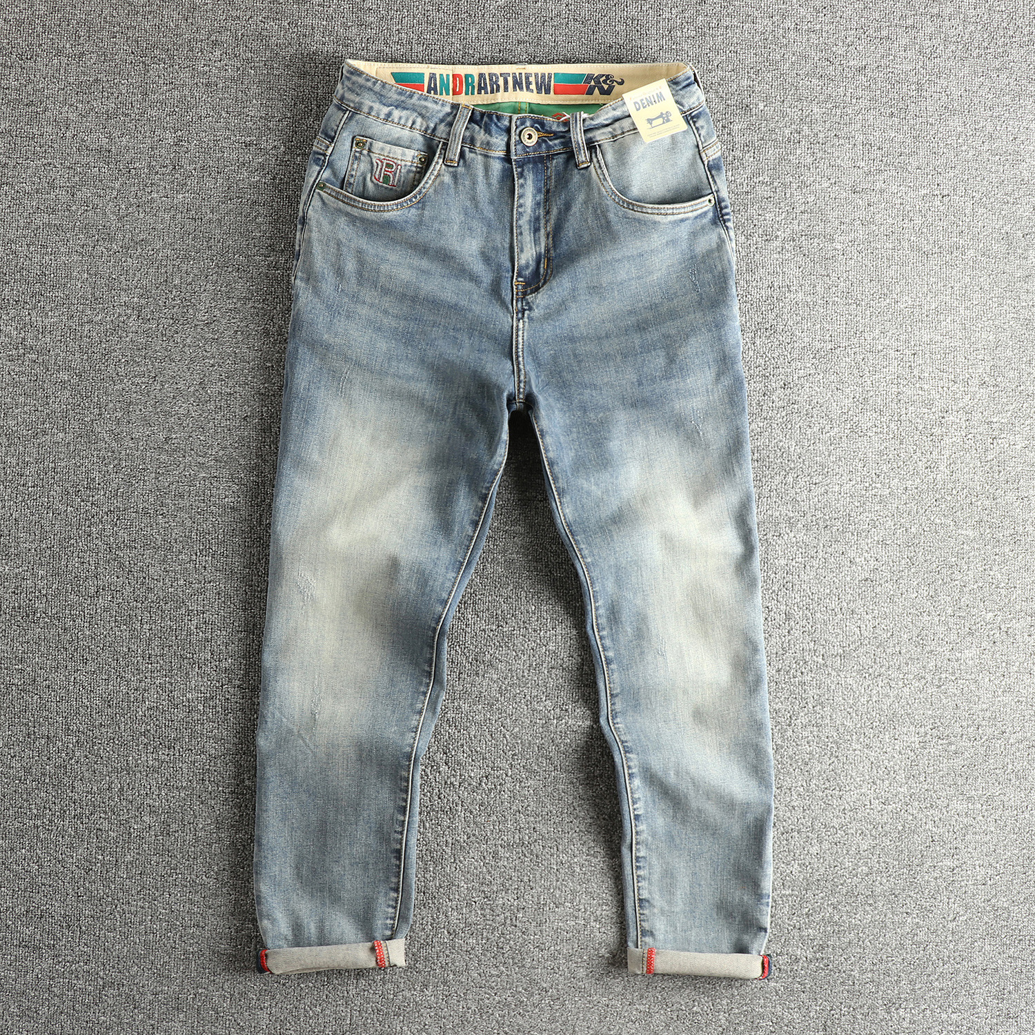 Y2K Gothic Embroidered Jeans Man Clothing Harajuku Casual Vintage Baggy Denim High Waist Wide Leg Trendy Patched Streetwear 250903