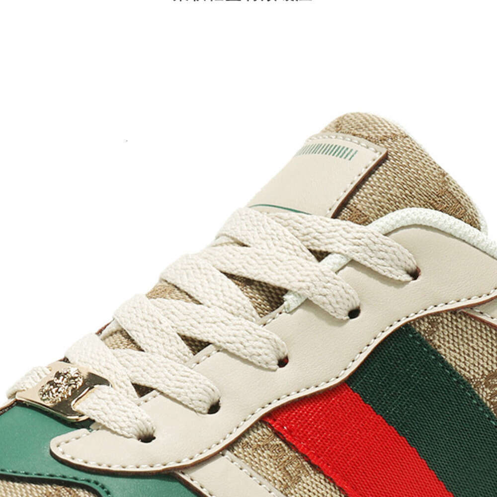 Couple Style Retro Versatile Comfortable High-Value Street Trend Shoes Ultra-Light Slim Leather Rubber Sole Sneakers