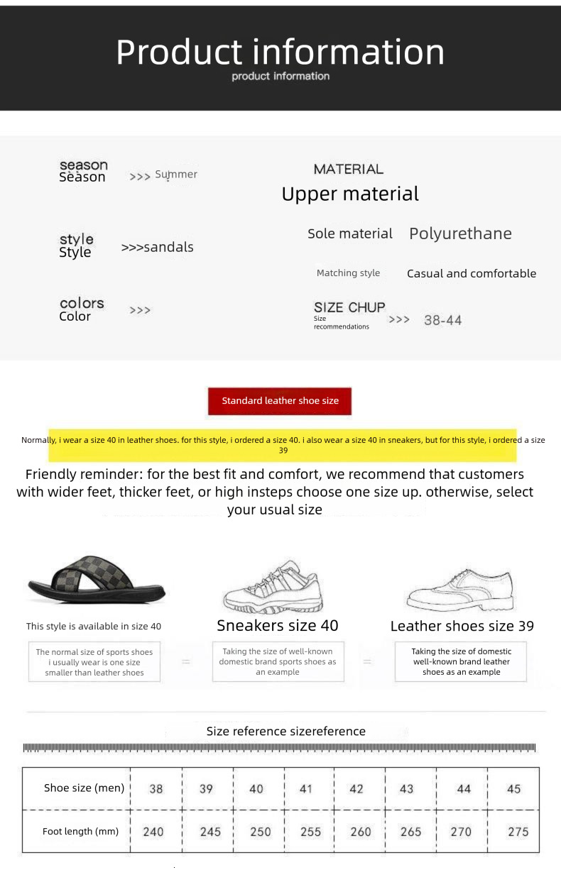 Luxurious Summer Men's New Outdoor Casual Beach Slippers 2026 Designer Style High-end Men's Sandals Thick Sole Breathable Anti-slip Lightwei