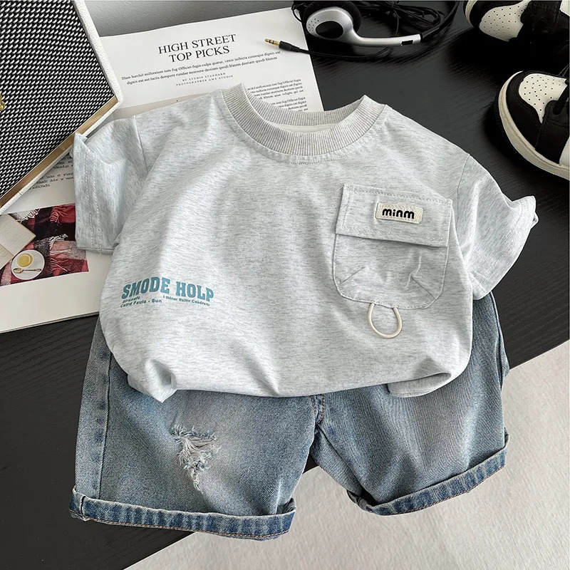 Summer Infant Boys Clothing For Children Casual T-Shirt Shorts 2PcsSet Toddler Baby Girl Clothes Costume Kids Tracksuits 260428