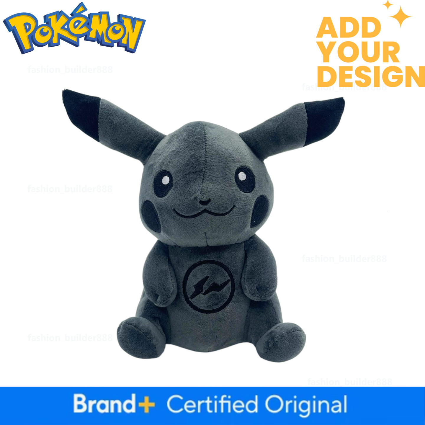 Pokemon Doll Pokemon Little Elf Lightning Messenger Pikachu Dark Series Plush Toy Doll Hot Sell