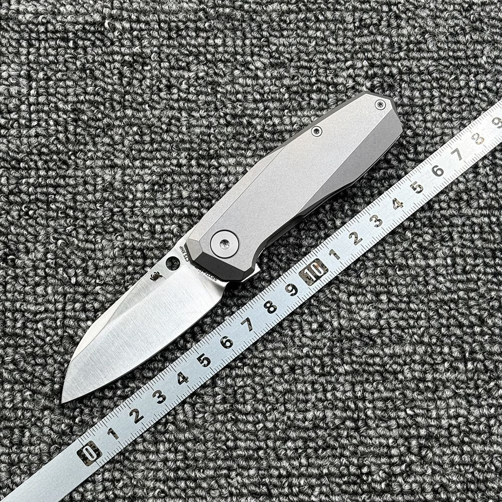 C158 Titanium Alloy Handle Ceramic Bearing Folding Tactical Outdoor Fishing Hike Pocket Camping Hunting EDC knife
