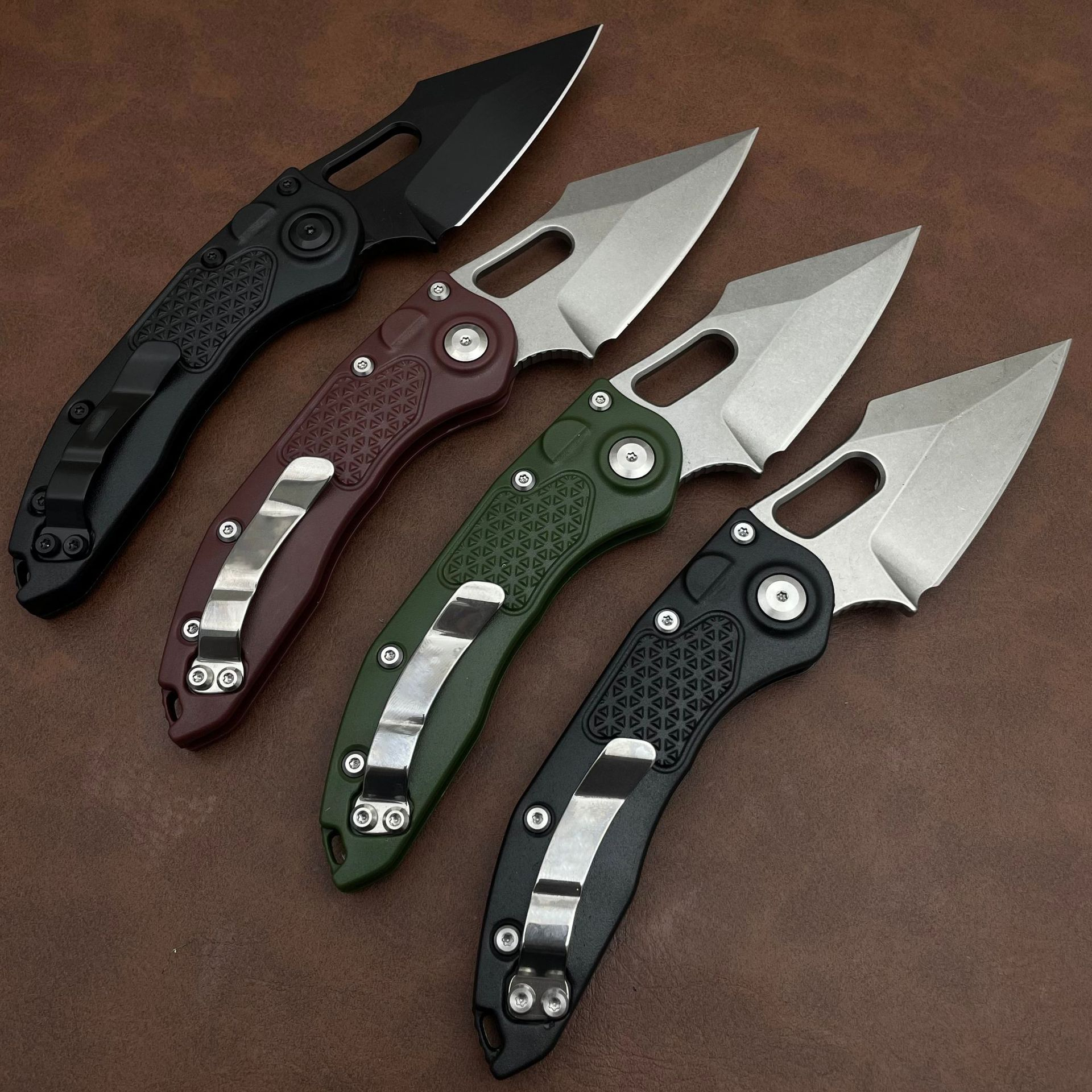 folding D2 Mark M390 blade Nylon fiber handle outdoor tactical camping hunting EDC tool kitchen knife