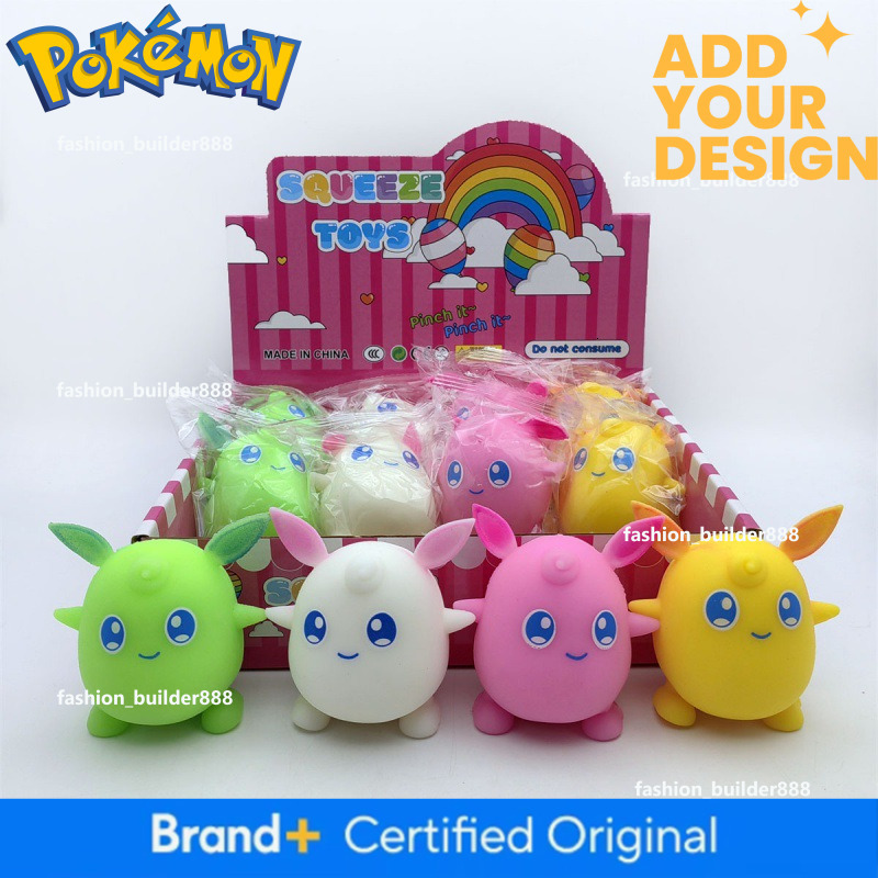 Pokemon Doll Stress-Relief Jigglypuff Pokemon Squishy For Venting And Boredom Relief, Popular Cross-Border Toy Hot Sell