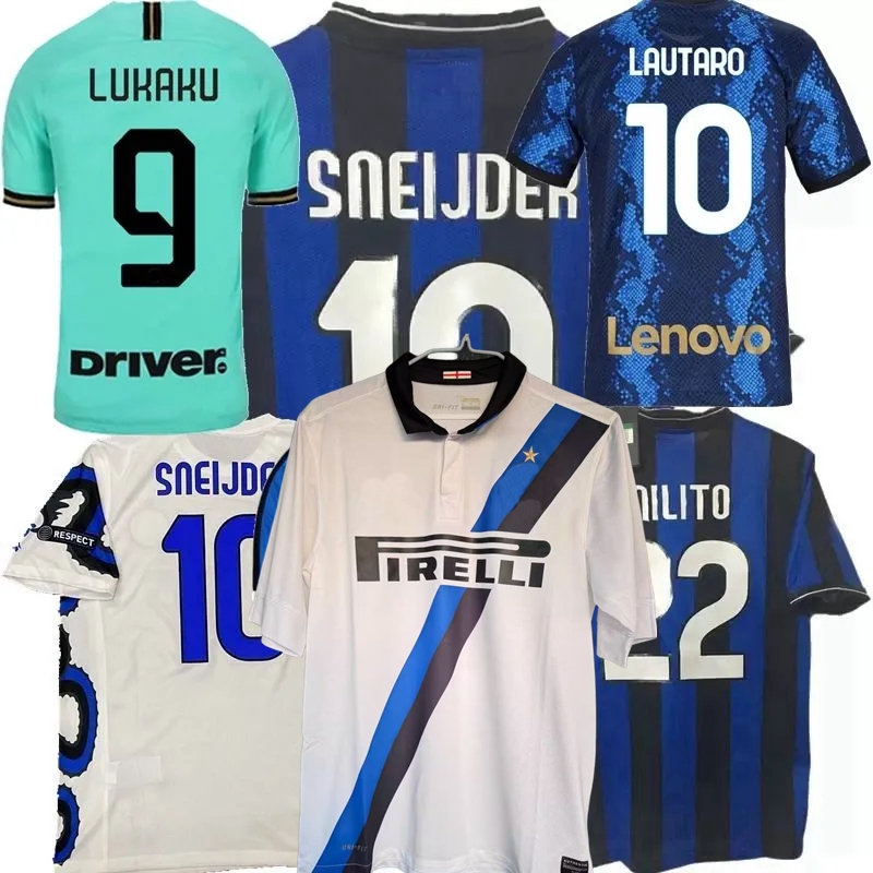 2009 2010 2011 12 19 20 21 final inter retro soccer jerseys J.ZANETTI Vieira Stankovic Maicon Motta ETO'O SNEIJDER MILITO LUKAKU LAUTARO milans classic football shirt