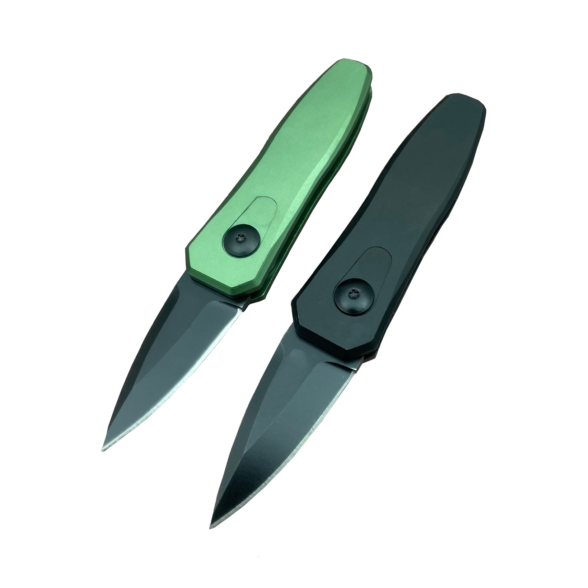 7500 folding pocket knife 1.9 inch black CPM154 blade, aluminum handle camping hunting fishing outdoor tool EDC