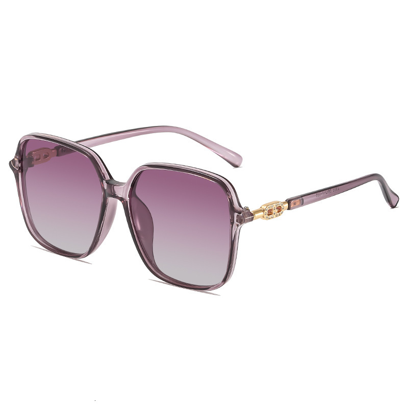 Luxury brand designer glasses New women polarized sunglasses UV protection driving glasses fashionable round frame eyewear
