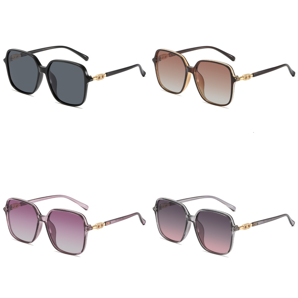 Luxury brand designer glasses New women polarized sunglasses UV protection driving glasses fashionable round frame eyewear