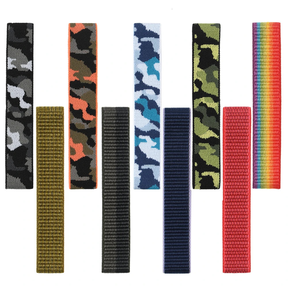 22mm 26mm QuickFit Nylon Loop Strap For Tactix 7 AMOLED Delta Bravo Band For 7X 6 PRO 5 3 Braided Watchbands 260428