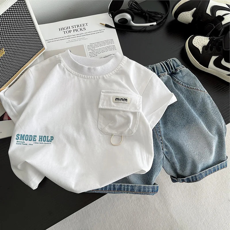 Summer Infant Boys Clothing For Children Casual T-Shirt Shorts 2PcsSet Toddler Baby Girl Clothes Costume Kids Tracksuits 260428