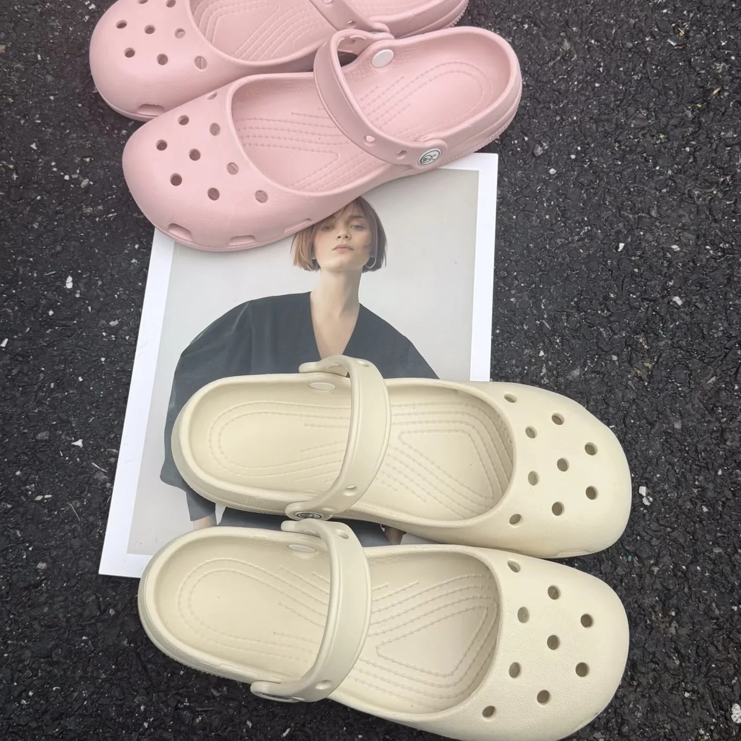 2026 summer ballet shoes perforated hollow nurse for women 260428