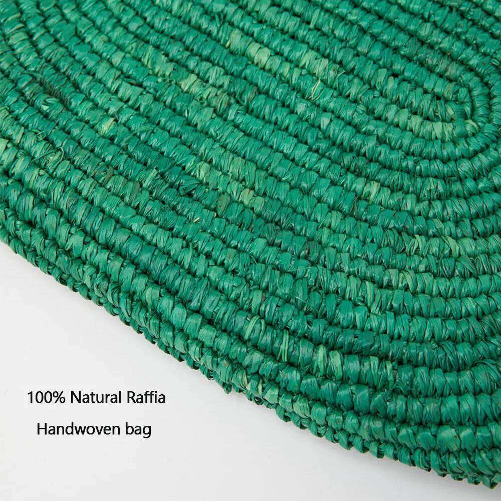 Large Handwoven Rattan Tote For Women Natural Straw Beach Bag Purse Shoulder Bags Handbag Summer Suotong0429