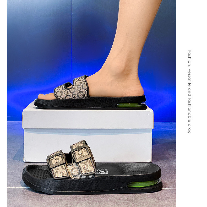Luxurious Men's Designer New Model Of Outdoor Casual Air Cushion-style High-end Sandals Are Suitable For Wearing On The Beach Providing Cool And 