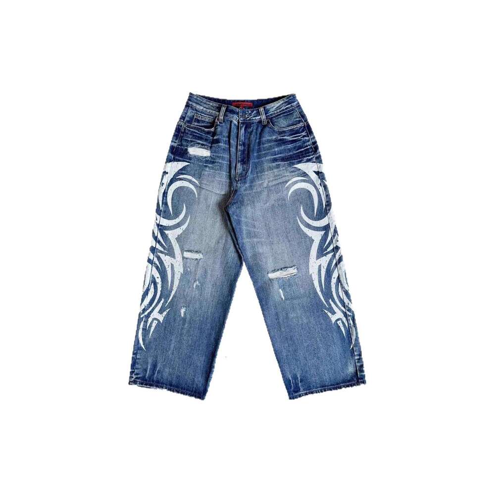 Denim Shorts Ladies Plus Size High Waist Distressed Stretch Curvy Summer European and American cross-border Jaded London
