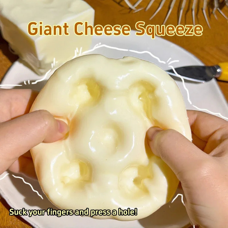 TPR Cheese Pinch Squeeze Coconut Oil Handmade Ball Plastic Non Rebound Pinch Stress-relief Squishy Party Gifts260424