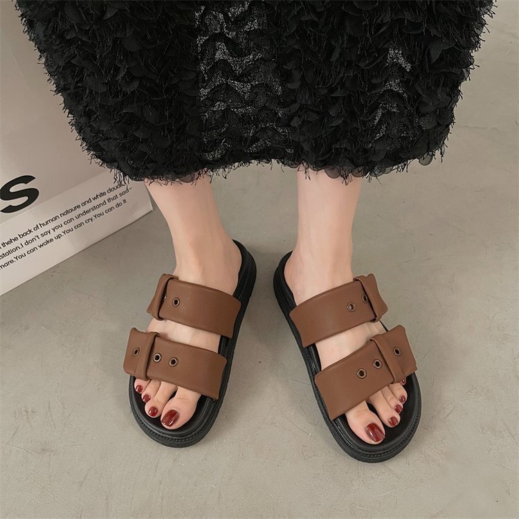 2026 Designer Luxury Women's New Style Zigzag Sandals - Thick-soled Outdoor Sports Flat Shoes - Petite And Comfortable Beach Shoes - Anti-slip Sl
