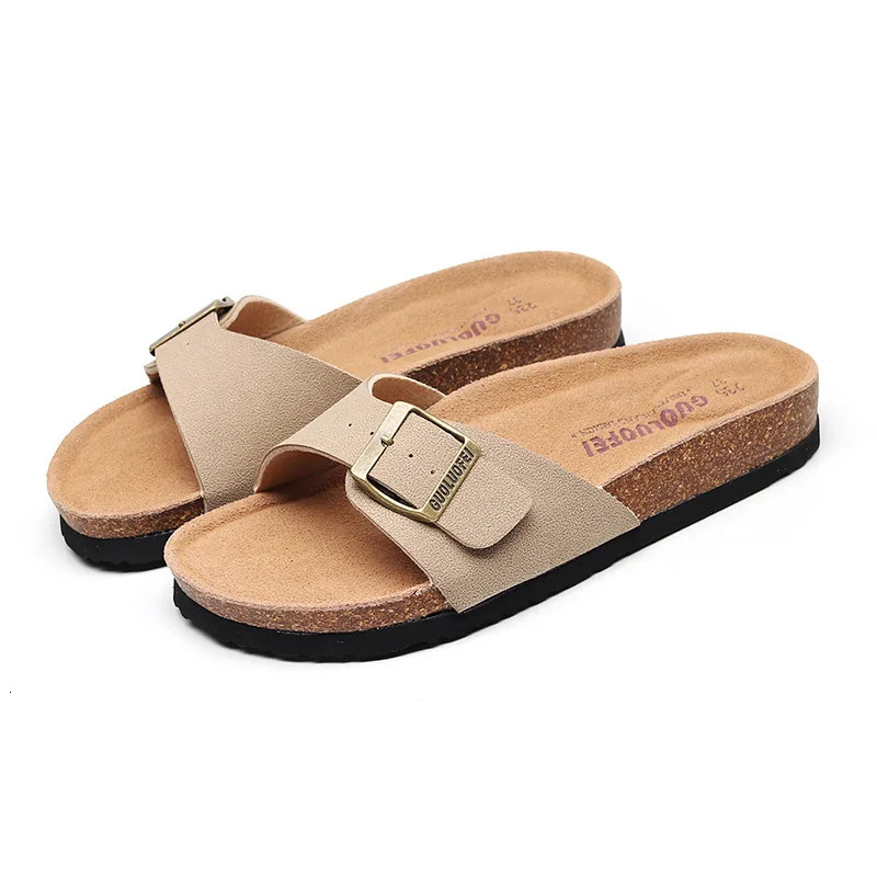 8 Style Cork Slippers Womens Summer Fashion Flat Sandals Outdoor Antiskid Vacation Womens Beach Slippers Flip Flops 260428