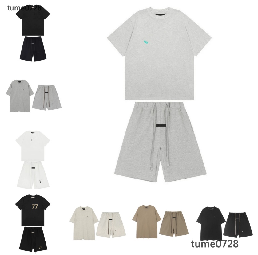 Essential Shorts Designer Tracksuits Mens 2 piece set Trendy Cloths Outfits Printed Men Tshirt Shorts Cotton Round Neck Tee Fashion Couples Shorts T Shirt Men's Suits