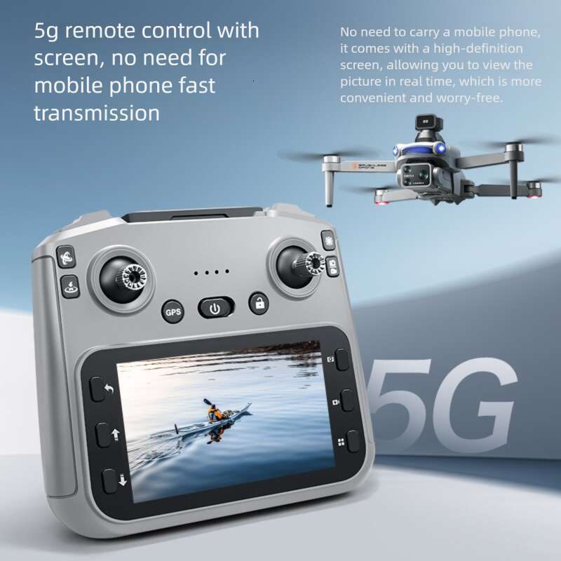 S119 GPS Drone HD Screen 8K Dual Camera Brushless 360° Obstacle Avoidance 5G WiFi FPV Long Range Aerial Photography RC Quadcopter CKS