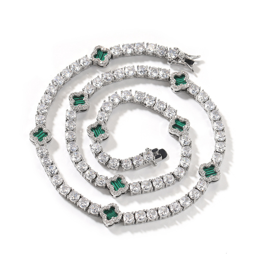 Designer Jewelry tennis chain necklace for women exquisite and sophisticated collarbone chain accessory new summer product Luxury brand accessories - view 3